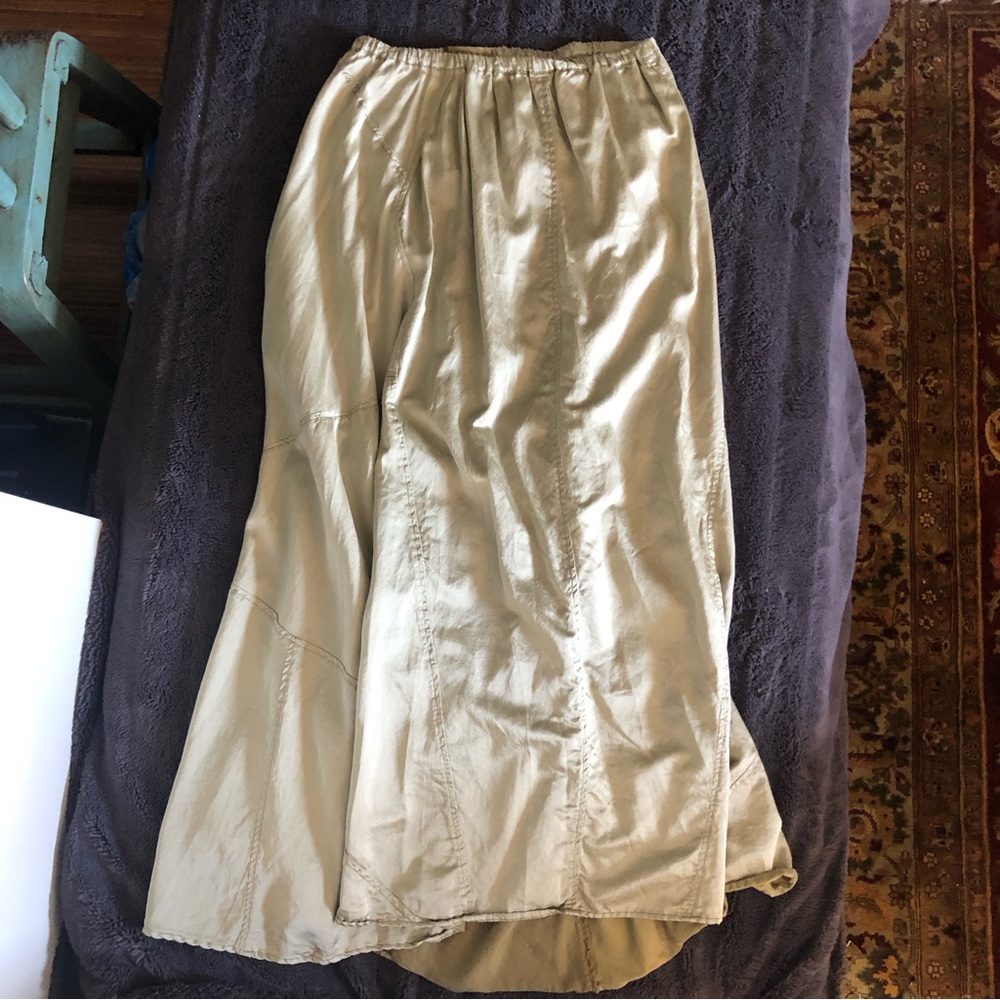 CP Shades Maxi silk cotton blend skirt